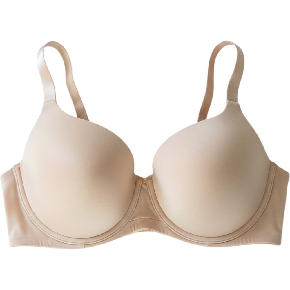 Vanity Fair Beauty Back Full Figure Underwire Bra Nude Beige Satin 76338 44C - Picture 1 of 7